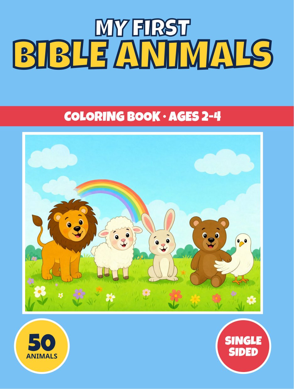 My First Bible Animals – Printable Coloring Pages — cover